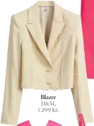  ??  ?? Blazer H&M, 1 299 kr.