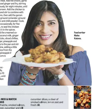  ?? ?? Food writer Nisha Katona.