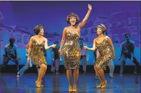  ?? Joan Marcus / Contribute­d photo ?? Nya Trysha (Martha Reeves) and the cast of "Motown the Musical."