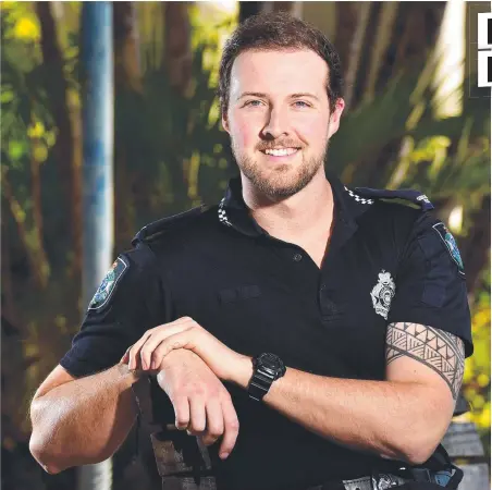  ?? Picture: ALIX SWEENEY ?? SELFLESS ACTION: Constable Fraser Northey has been nominated for a QBANK Everyday Heroes Award.