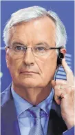  ??  ?? Concession: EU chief Brexit negotiator Michel Barnier