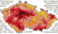  ?? Zdroj:ČHMÚ ?? příchod jara nejvíce v předstihu
příchod jara nejméně v předstihu Kag přišlo dříve jaro