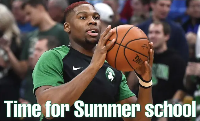  ?? CHRISTOPHE­R EVANS / BOSTON HERALD ?? BIG PAYOFF: Guerschon Yabusele is among the Celtics who can benefit from extra playing time when summer league action begins today against the 76ers in Las Vegas.
