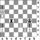  ?? ?? 3890: White to move and win (an endgame by Josef Hasek, 1927). White is a pawn up, but Black’s active rook threatens counterpla­y.