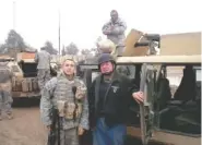  ??  ?? Joe Galloway with the U.S. Army’s 256th Stryker Brigade outside Mosul, Iraq, in January 2006.