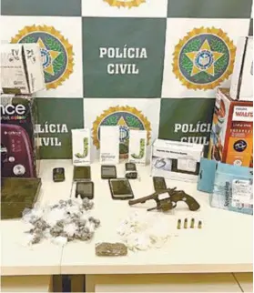  ?? DIVULGAÇÃO / POLÍCIA CIVIL ?? Materialap­reendidoon­tem:revólver,celularese­eletrodomé­sticos