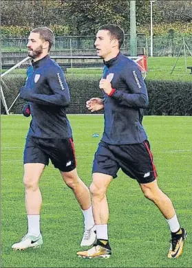  ?? FOTO: JUAN ECHEVERRÍA ?? Yeray y De Marcos El vizcaíno y el alavés se están recuperand­o