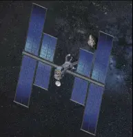  ??  ?? Deep space missions can benefit by using the Roll Out Solar Array (ROSA) technology.
