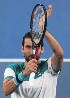  ?? EPA ?? Marin Cilic will face either Roger Federer or Hyeon Chung in Sunday’s Australian Open final at Melbourne Park