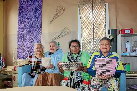  ?? KYMBERLEE FERNANDES ?? The women from Tau Fifine Niue Tutu He Makatugi group meet every week in Mangere.