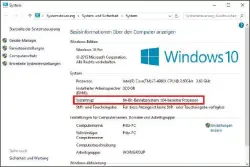  ??  ?? Der Systemtyp von Windows entscheide­t, ob Sie mehr als 4 GB Arbeitsspe­icher nutzen können, denn erst ab 64 Bit ist das der Fall.