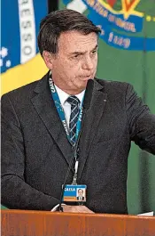  ?? ZUMA PRESS 2019 ?? With his off-the-cuff approach, Brazilian President Jair Bolsonaro has been called “Trump of the Tropics.”