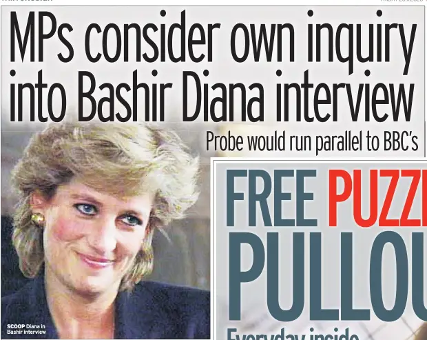  ??  ?? SCOOP Diana in Bashir interview