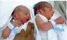  ??  ?? DOUBLE JOY: The twins born to Iraqi woman Noor at Thumbay