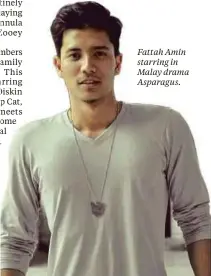  ??  ?? Fattah Amin starring in Malay drama Asparagus.