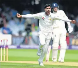  ?? GETTY ?? Mohammad Amir played a stellar role in Pakistan’s huge win over England in the opening Test at Lord’s last week and if the visitors win at Headingley, it will be their fourth Test series win in England.