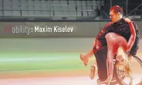  ??  ?? “VRability: Maxim Kiselev” gives audiences the chance to look at the world from the point of view of Maxi Kiselev, the only athlete in the world who skates in a wheel chair.