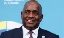  ?? Blair Gable/Reuters ?? Dominica’s prime minister, Roosevelt Skerrit, said the background checks on passport applicants were ‘robust’. Photograph: