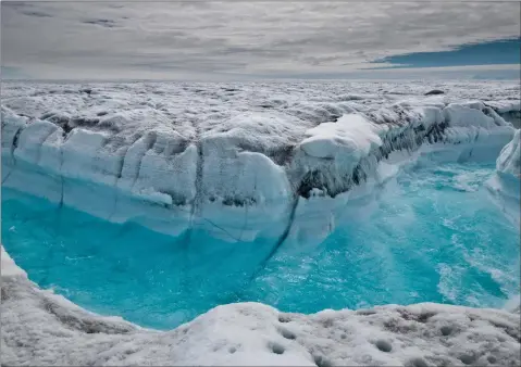  ??  ?? Above: Greenland’s ice sheet is melting faster than it has done at any time in the past 12,000 years and Vicky Allan hopes for action to help fight climate change, while enjoying a drink in the pub with friends is one of the pleasures much-missed by Garry Scott