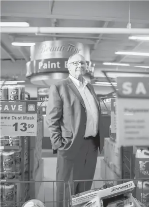  ?? TYLER ANDERSON / NATIONAL POST ?? Home Hardware CEO Terry Davis at the company’s head office in St. Jacobs, Ont.