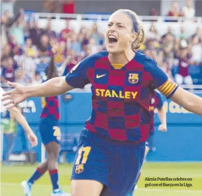  ?? Jordi Cotrina ?? Alexia Putellas celebra un gol con el Barça en la Liga.