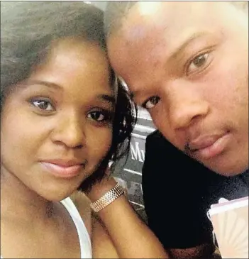  ??  ?? AU NATUREL: Zethu Radebe and her boyfriend Sokha Vutha. In this picture, Zethu has relaxed her natural hair, a style that Sokha likes.