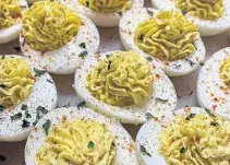  ?? KIM O’CONNOR ?? Devilled eggs are making a reappearan­ce, with searches for how to make the classic treat increasing significan­tly during the past year, especially in Newfoundla­nd and Nova Scotia.