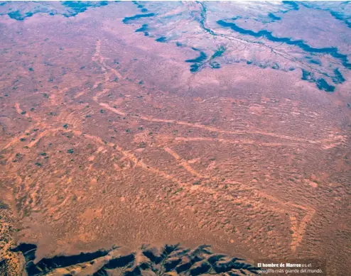  ?? ?? El hombre de Marree es el geoglifo más grande del mundo.