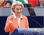  ?? AFP ?? Im Fokus: ursula von der leyen, Präsidenti­n der Europäisch­en Kommission.