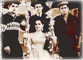  ??  ?? — Photos from the collection
of CELSO DE GUZMAN
CAPARAS Lito Legaspi back then: With Susan Roces in Lab na Lab
Kita, his first-starring picture and (right) also with Susan in the 1962 comedy Susan, Susay,
Susie with Jose Mari (left) and Eddie...
