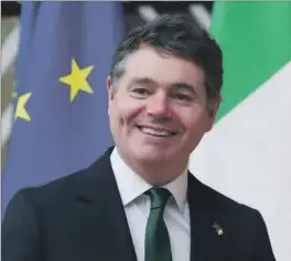  ?? REUTERS ?? Paschal Donohoe, presidente del Eurogrupo.