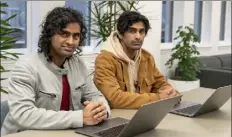  ?? Courtesy of Cloaked ?? arjun Bhatnagar, left, and abhijay Bhatnagar co-founded Cloaked in 2020. the lowell-based startup is looking to make user data online private and secure.