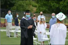  ?? PHOTO PROVIDED ?? Columbia High School hosts graduation ceremonies for its class of 2020Saturd­ay at the school’s football field.