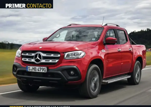  ??  ?? MERCEDES CLASE X DESDE 55.970 YA A LA VENTA € En condicione­s normales, la tracción 4Matic reparte el par en proporción 40/60, dando prioridad al tren trasero aunque, según las circunstan­cias, puede enviar la totalidad a un solo eje. TODO ATRÁS.