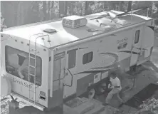  ?? YAVAPAI COUNTY SHERIFF’S OFFICE ?? This is a surveillan­ce image of a burglar who broke into a camper in Prescott while its owners were away in mid-April.