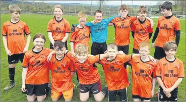  ?? ?? The Valley Rangers U13 team that were in action on Saturday last.