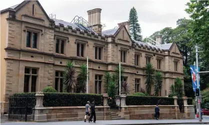  ?? Photograph: Bianca de Marchi/AAP ?? The NSW supreme court in Sydney. Justice Julia Lonergan has barred a woman from speaking publicly about a rape accusation.