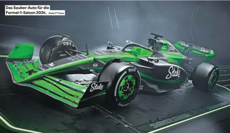  ?? Stake F1 Team ?? Das Sauber-auto für die Formel-1-saison 2024.