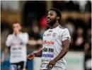  ?? Bild: Sebastian Lamotte ?? Ismael Fonjah är tillbaka i träning med VFK.