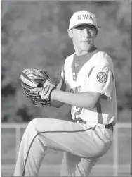  ??  ?? Ellison Stephens was one of three Farmington pitchers competing for the NWA All-Stars during the 2018 Babe Ruth Southwest Regional baseball tournament for boys 16-18 in July.
