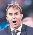  ??  ?? JULEN LOPETEGUI DT de Real Madrid