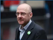  ?? ?? Above, Scottish Greens co-leader Patrick Harvie supported Pippa Hadley, right, who was the victim of a verbal attack