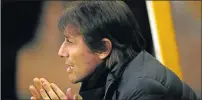  ??  ?? DEEP IN THOUGHT: Antonio Conte, manager of Chelsea