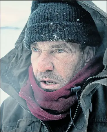  ??  ?? IT’S A WRAP: Hollywood star Dennis Quaid as troubled fisherman Michael Lennox in Fortitude