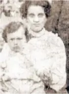  ??  ?? Rev Bulpit’s wife, Ann, with, it is believed, their son Frederick
