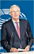  ??  ?? In his committee role, John Whittingda­le met Michel Barnier, above, several times