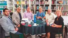  ??  ?? Dr Abdul Aziz Al Musallam (second from left) with members of the Czech Pen Club on July 15.