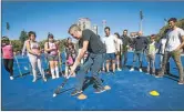  ?? PRESIDENCI­A ?? HOCKEY. Peña, ayer, en un evento deportivo.