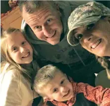  ?? FACEBOOK PHOTO COURTESY OF WEYMOUTH POLICE DEPARTMENT ?? FAMILY MAN: Weymouth police Sgt. Michael Chesna, killed in the line of duty Sunday, is pictured above with his family.