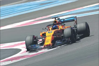  ?? FOTO: GETTY ?? Fernando Alonso espera que el rendimient­o de su MCL33 mejore de cara a los próximos Grandes Premios tras sufrir mucho en Francia